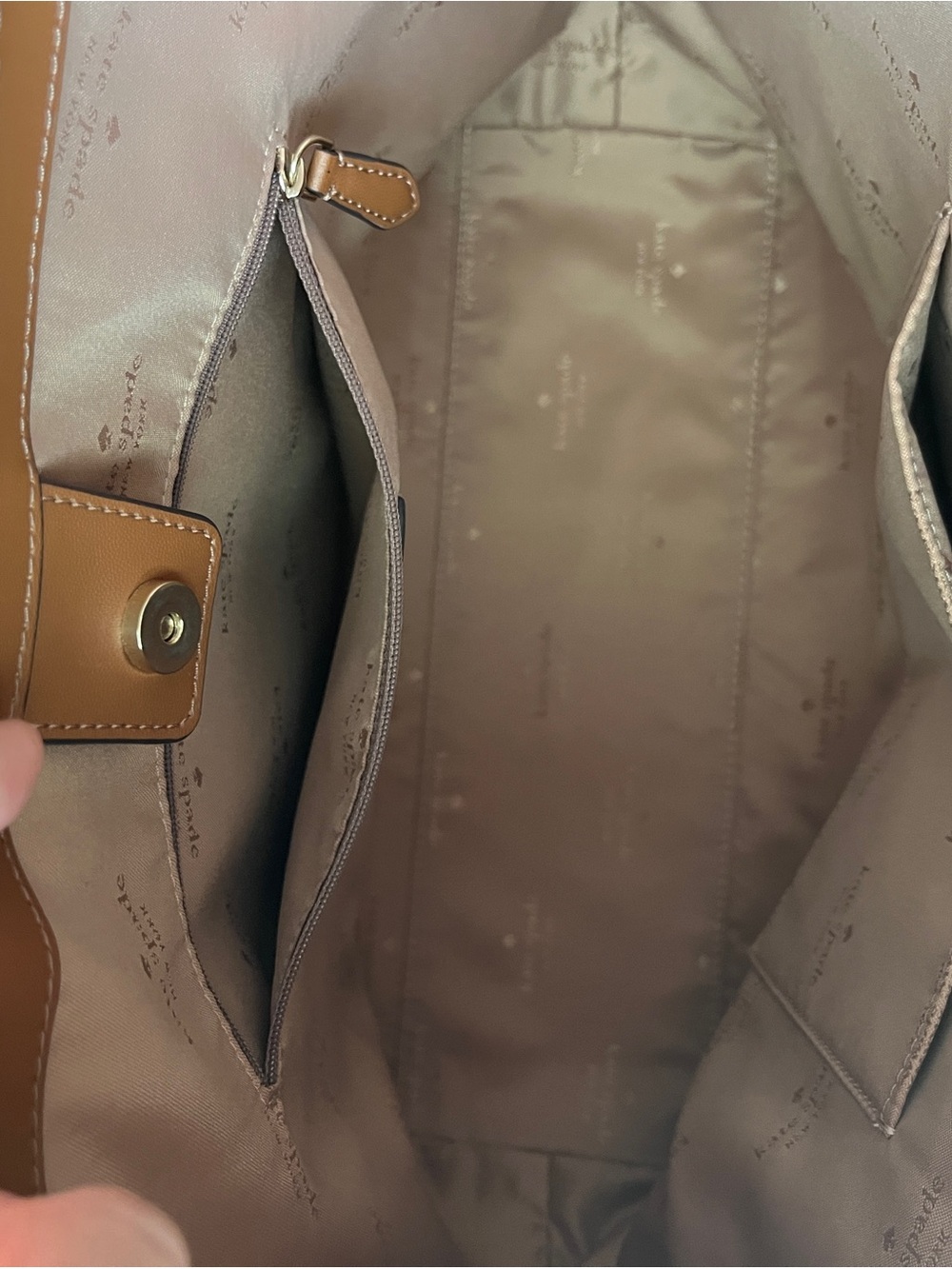 kate spade 454 large shoulder bag in gingerbread - Picture 5 of 6